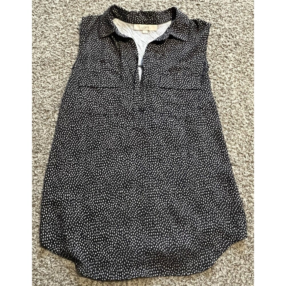 Women's Loft Sleeveless Blouse, Size Large
